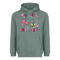 Sage you give me butterflies Heavyweight Hoodie - MaliasSmallBusiness