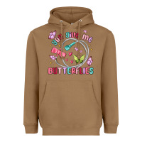 Toasted Coconut you give me butterflies Heavyweight Hoodie - MaliasSmallBusiness
