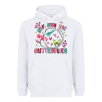 White you give me butterflies Heavyweight Hoodie - MaliasSmallBusiness