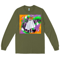 Army Green cute ghost halloween tumbler Long Sleeve Tee - BundleAndBundleShop