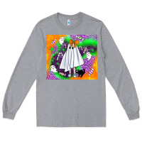 Heather Grey cute ghost halloween tumbler Long Sleeve Tee - BundleAndBundleShop