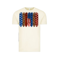 Vintage Arctic Back to blue brushstroke 4th of july Vintage Tee - CowGirlArtShop