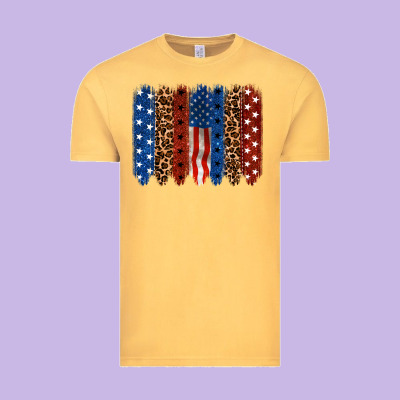 Back To Blue Brushstroke 4th Of July Vintage Tee Designed By Cowgirlartshop