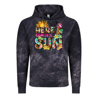 Cloud Black here comes the sun Vintage Hoodie - texasbilliewilder