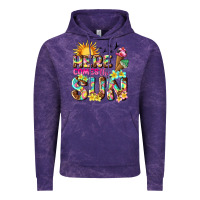 Cloud Purple here comes the sun Vintage Hoodie - texasbilliewilder