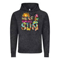 Vintage Black here comes the sun Vintage Hoodie - texasbilliewilder