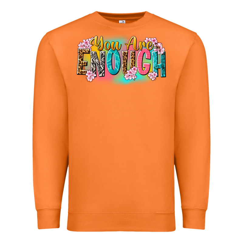 You Are Enough Premium Sweatshirt by NancyCooperArtShop | Teevron