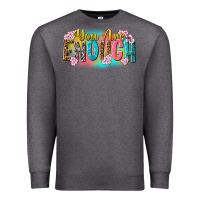 Charcoal Heather you are enough Premium Sweatshirt - NancyCooperArtShop