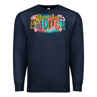 Navy you are enough Premium Sweatshirt - NancyCooperArtShop