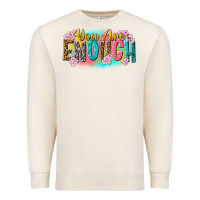 Sandshell you are enough Premium Sweatshirt - NancyCooperArtShop