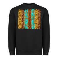 Black Western Brushstrokes Heavyweight Sweatshirt - texasbilliewilder
