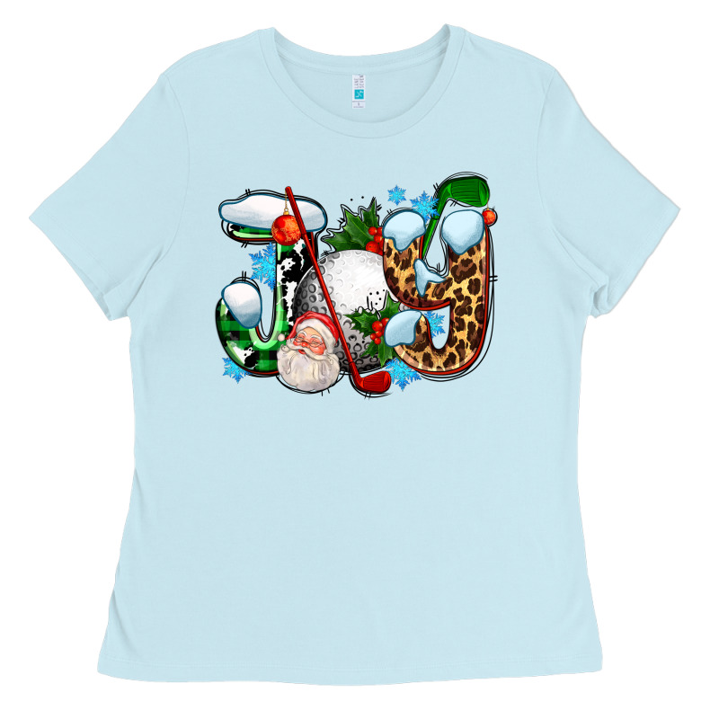 Joy With Golf And Santas Ladies Tee by AdoDesignShop | Teevron