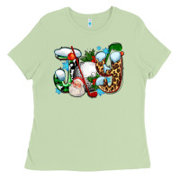 Matcha joy with golf and santas Ladies Tee - AdoDesignShop
