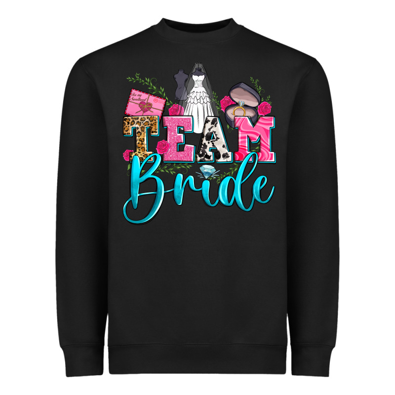 Team Bride Heavyweight Sweatshirt by Zillion Design Studio | Teevron