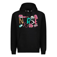 Black nurse Premium Hoodie - LillyAllenDesigns