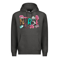 Charcoal Heather nurse Premium Hoodie - LillyAllenDesigns