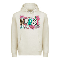 Oatmeal Heather nurse Premium Hoodie - LillyAllenDesigns