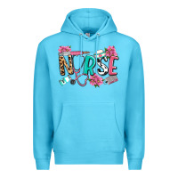 Ocean Blue nurse Premium Hoodie - LillyAllenDesigns