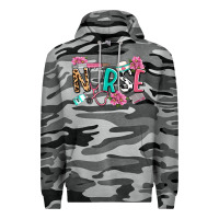 Slate Camo nurse Premium Hoodie - LillyAllenDesigns