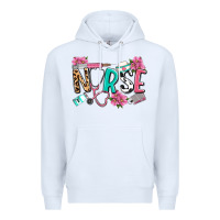 White nurse Premium Hoodie - LillyAllenDesigns