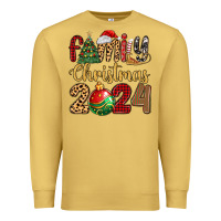 Antique Gold family christmas 2024 Premium Sweatshirt - MaliasSmallBusiness