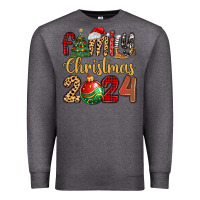 Charcoal Heather family christmas 2024 Premium Sweatshirt - MaliasSmallBusiness