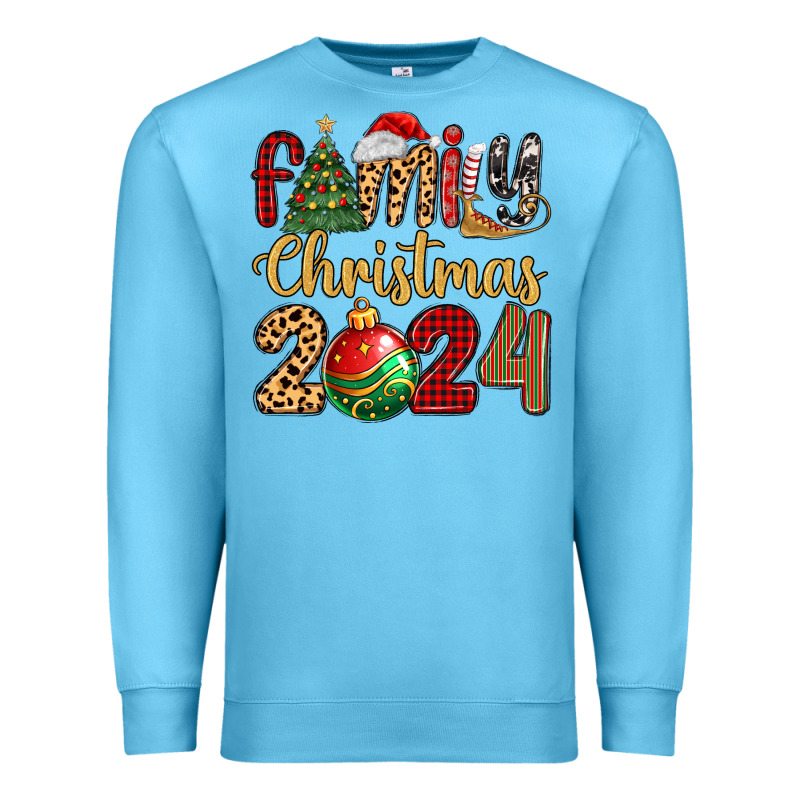 Family Christmas 2024 Premium Sweatshirt by MaliasSmallBusiness | Teevron