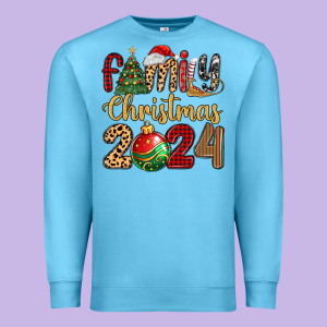Family Christmas 2024 Premium Sweatshirt Designed By Maliassmallbusiness