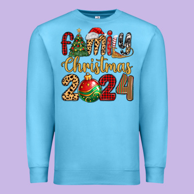 Family Christmas 2024 Premium Sweatshirt Designed By Maliassmallbusiness