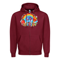 Burgundy back to school 5 3200x2400 Zipper Hoodie - AdoDesignShop
