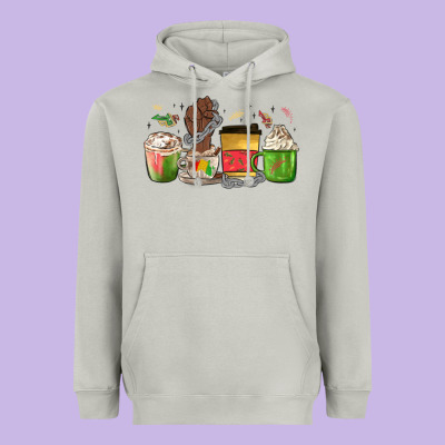 Juneteenth Coffee Cups Heavyweight Hoodie Designed By Maliassmallbusiness