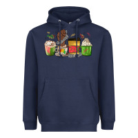 Navy juneteenth coffee cups Heavyweight Hoodie - MaliasSmallBusiness