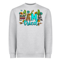 Heather Grey mama tried Heavyweight Sweatshirt - Zillion Design Studio