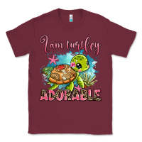 Burgundy i am turtley adorable Classic Tee - AdoDesignShop