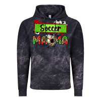 Cloud Black soccer mama with leopard Vintage Hoodie - Zillion Design Studio