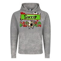 Cloud Rock soccer mama with leopard Vintage Hoodie - Zillion Design Studio