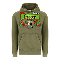 Vintage Olive soccer mama with leopard Vintage Hoodie - Zillion Design Studio