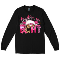 Black breast cancer together we fight with baseball Long Sleeve Tee - Artiststas