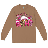 Toasted Coconut breast cancer together we fight with baseball Long Sleeve Tee - Artiststas