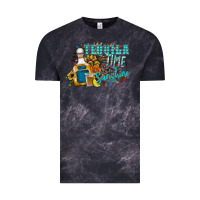 Cloud Black tequila time & sunshine Vintage Tee - SublimationCraftShop