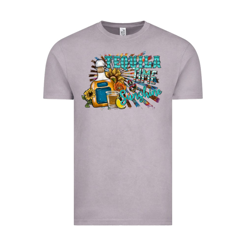 Tequila Time & Sunshine Vintage Tee by SublimationCraftShop | Teevron