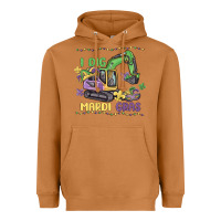 Meerkat i dig mardi gras Heavyweight Hoodie - MaliasSmallBusiness