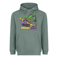 Sage i dig mardi gras Heavyweight Hoodie - MaliasSmallBusiness