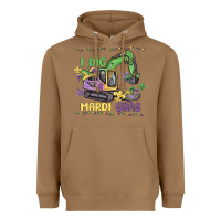Toasted Coconut i dig mardi gras Heavyweight Hoodie - MaliasSmallBusiness