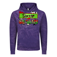 Cloud Purple soccer granny with leopard Vintage Hoodie - Zillion Design Studio