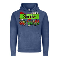 Vintage Denim soccer granny with leopard Vintage Hoodie - Zillion Design Studio