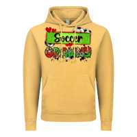 Vintage Mustard soccer granny with leopard Vintage Hoodie - Zillion Design Studio