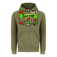 Vintage Olive soccer granny with leopard Vintage Hoodie - Zillion Design Studio