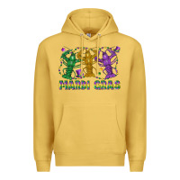 Antique Gold mardi gras crawfish Premium Hoodie - LillyAllenDesigns