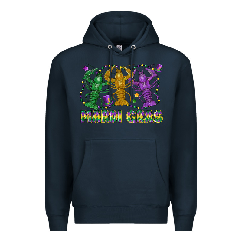 Mardi Gras Crawfish Premium Hoodie by LillyAllenDesigns | Teevron